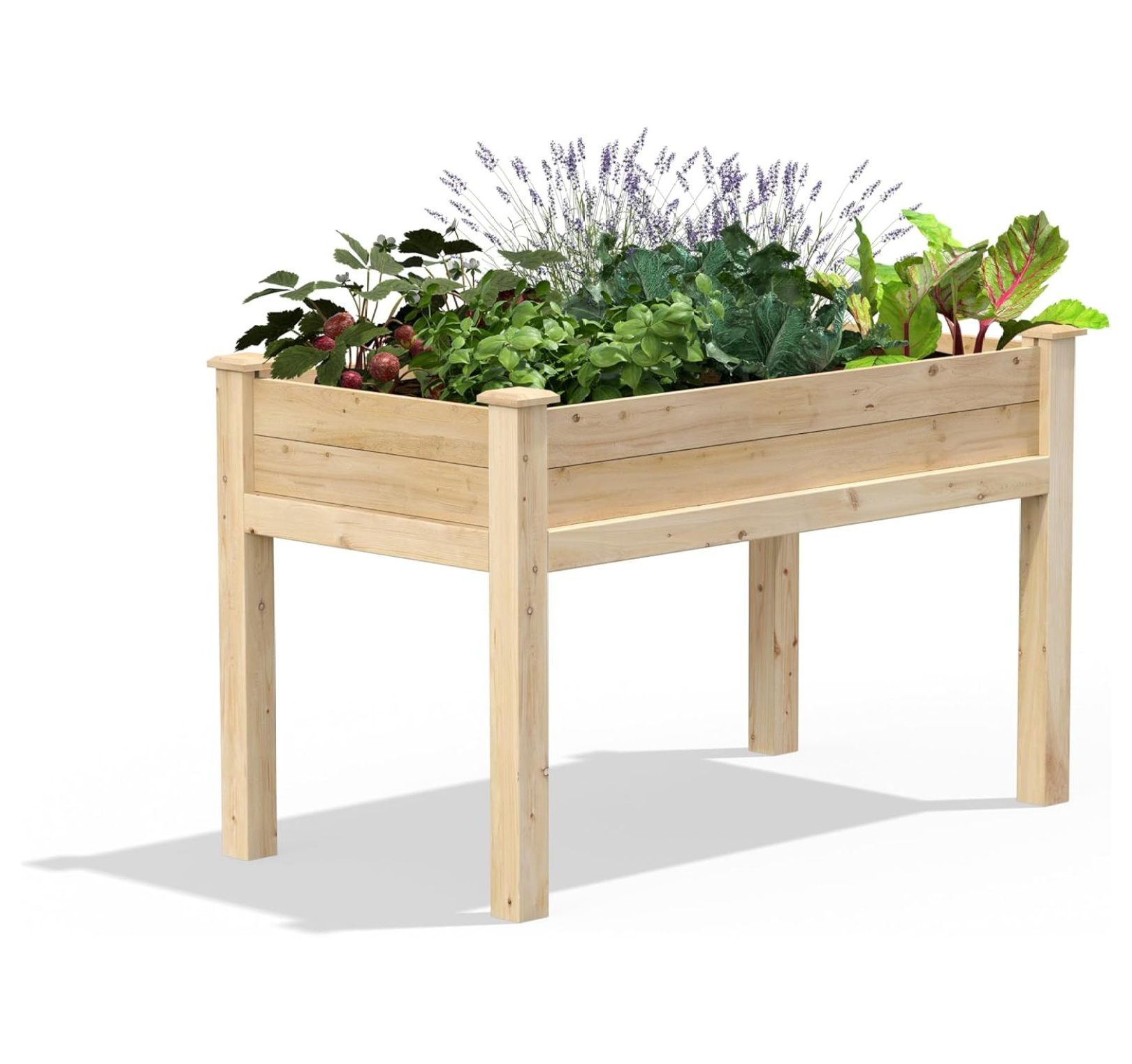 Original Cedar Elevated Garden Bed, 24" W x " L x 31" H Made in USA