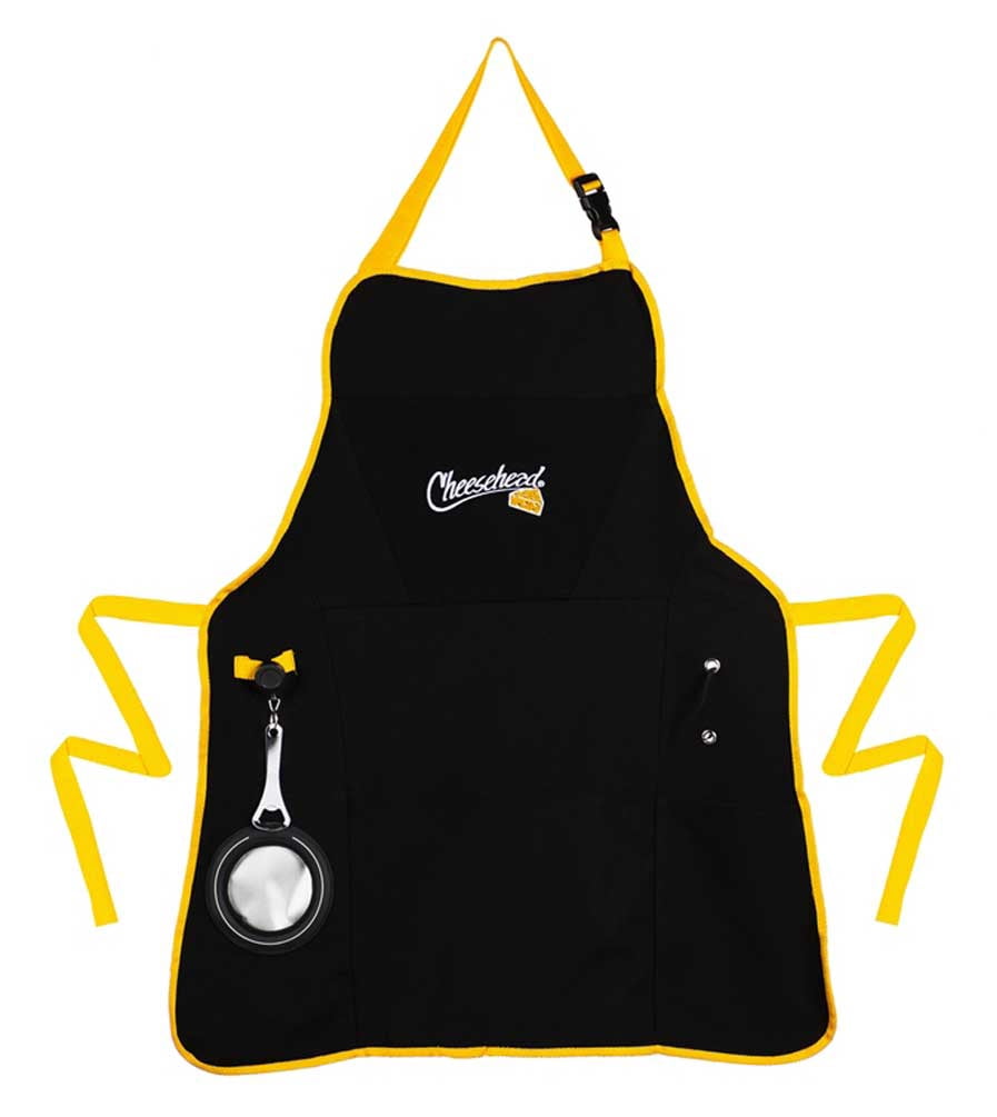 Original Cheesehead Utility Grilling Apron w/ Bottle Opener & Pockets 4AP5070C