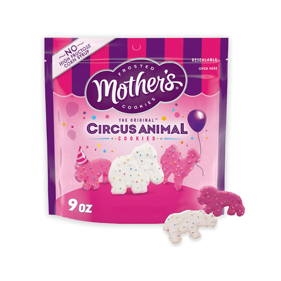 Original Circus Animal , Frosted Animal Cookies with Rainbow Sprinkles, Resealable Bag, 9 oz