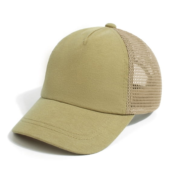 Original Classic Low Profile Baseball Cap Golf Dad Hat Soft Unconstructed Plain Blank Adjustable Size Dad Hat Soft Crown Large Size Cap (Khaki)