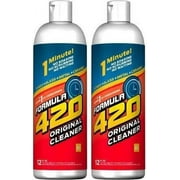 Original Cleaner by Formula 420 | Glass Cleaner | Cleaner Pack | Safe on Glass, Metal, Ceramic, and Pyrex | Cleaner - Assorted Sizes 12 oz - 2 Pack