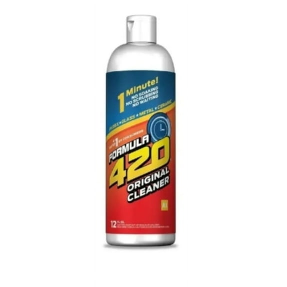 Original Cleaner by Formula 420 | Glass Cleaner | Cleaner Pack | Safe on Glass, Metal, Ceramic, and Pyrex | Cleaner - (Sizes 12 oz. - 1 count)