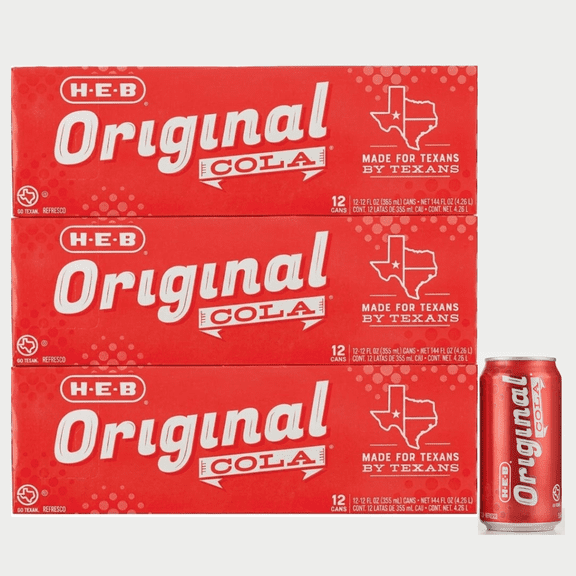 Original Cola Soda, 12 fl oz Cans, 36 Pack