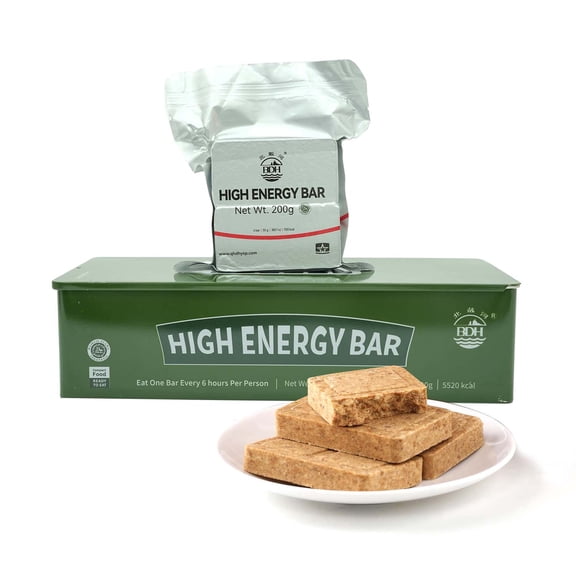 BDH Original Compressed Biscuits 200g×6/Box, Portable Individual Pack Emergency Rations for Camping & Hiking