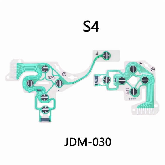 Original Conductive Film for PS4 DS4 Controller - Compatible with JDS-050/040/030/010 & JDM-001/010/011, Button Cable Film for PS4 Pro Slim Handle