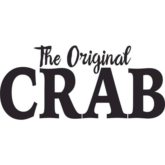 Original Crab Beach Sign Sea Lettering Wall Sticker Art Design Decal for Girls Boys Kids Room Bedroom Nursery Kindergarten House Fun Home Decor Stickers Wall Art Vinyl Decoration (20x40 inch)