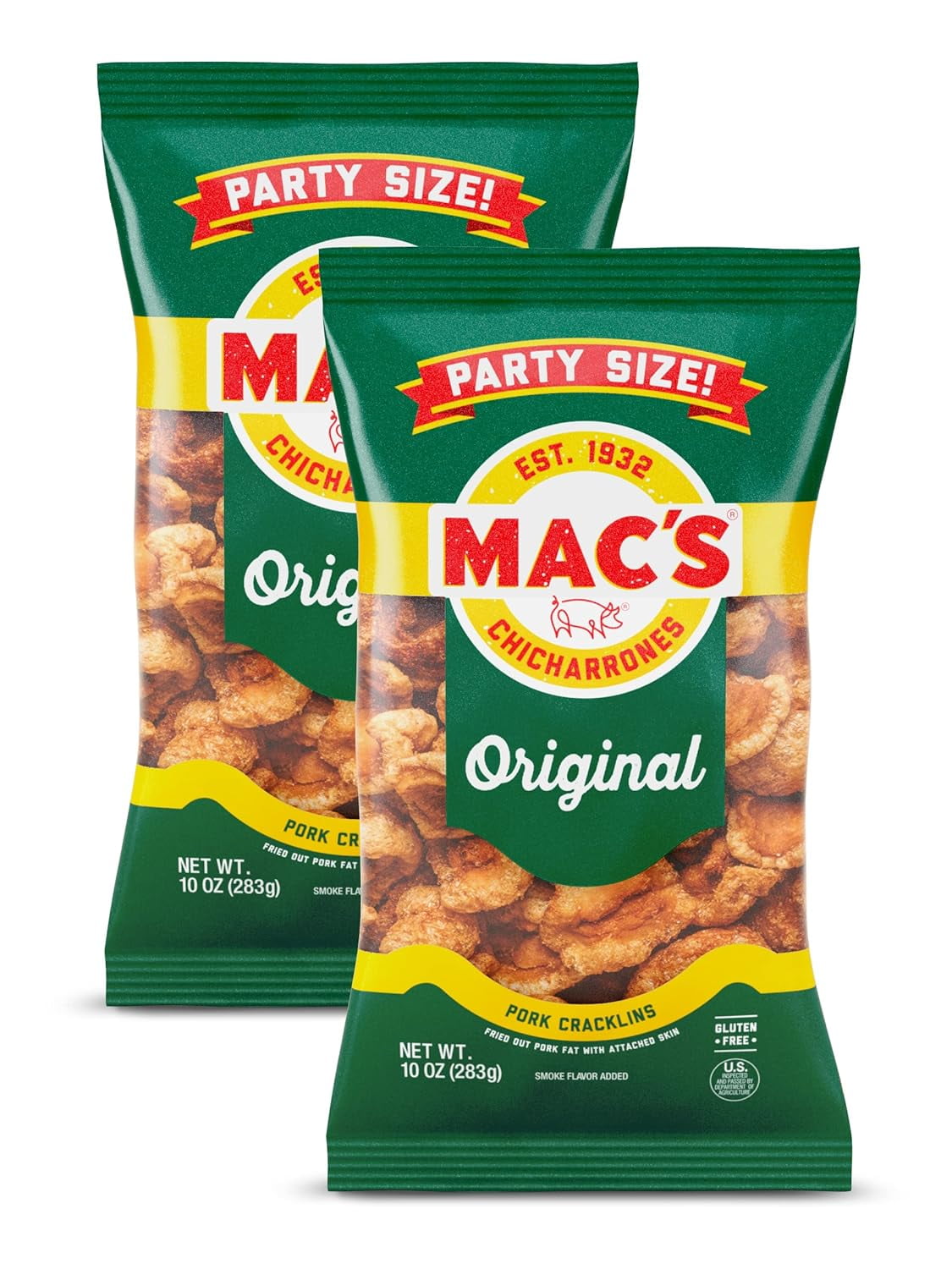 Original Cracklins Pork Rind (10 Ounce, Pack of 2) - Walmart.com