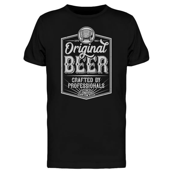 Original Crafted Beer T-Shirt Men -Image by Shutterstock, Male 3X-Large