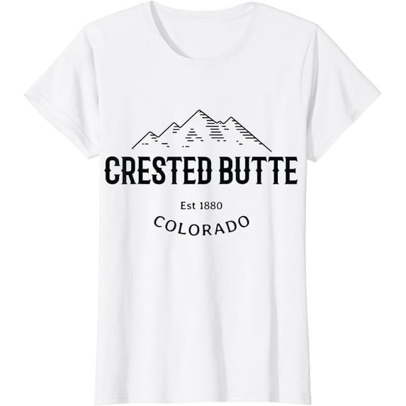 Original Crested Butte CO Rocky Mountains Graphic Design T-Shirt