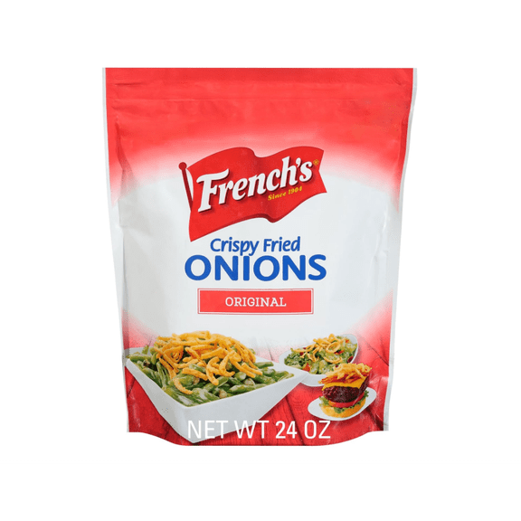 Original Crispy Fried Onions, 24 oz - One 24 Ounce Bag of Crunchy Fried Onions to Sprinkle on Salads, Potatoes, Chicken, Burgers and Green Bean Casseroles