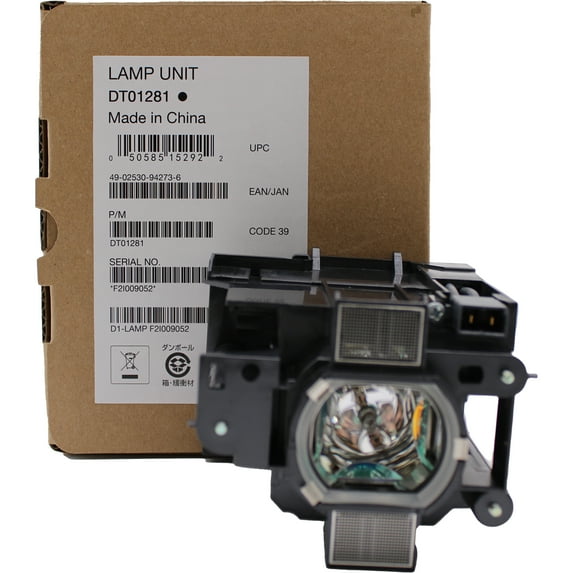 Original DT01281 Lamp & Housing for Hitachi Projectors Fits 456-8970, CP-WU8440, CP-WX8240, CP-X8150, IN5132, & More 1 Year Warranty 1 Unit per pack