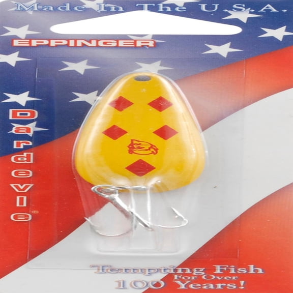 Original Dardevle Spoons (Yellow/Red Diamonds, 2/5 Ounce)