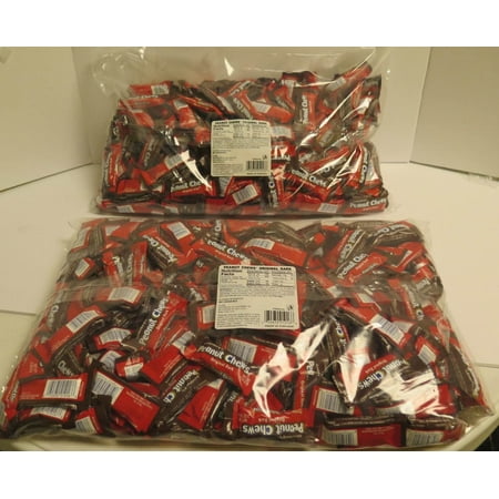 Original Dark Chocolate Goldenberg's Peanut Chews 225 Count , 4 Lbs From (Jersey Candy Company)