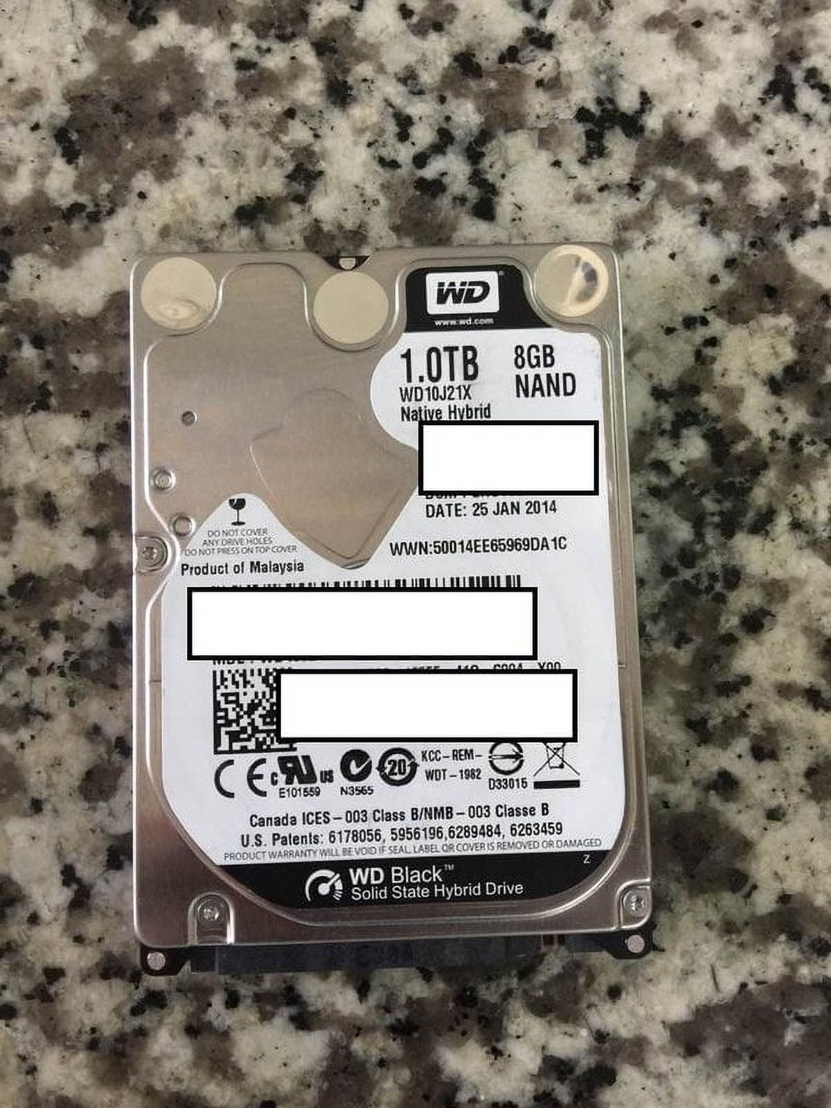Original Dell TC9PW WD10J21X 1TB Native Hybrid Drive 8GB Nand Solid State Hybrid Drive
