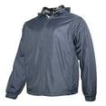 thumbnail image 1 of Original Deluxe Men's Fleece Lined Pocket Zip Hoodie Lightweight Jacket Blue 3XL, 1 of 3