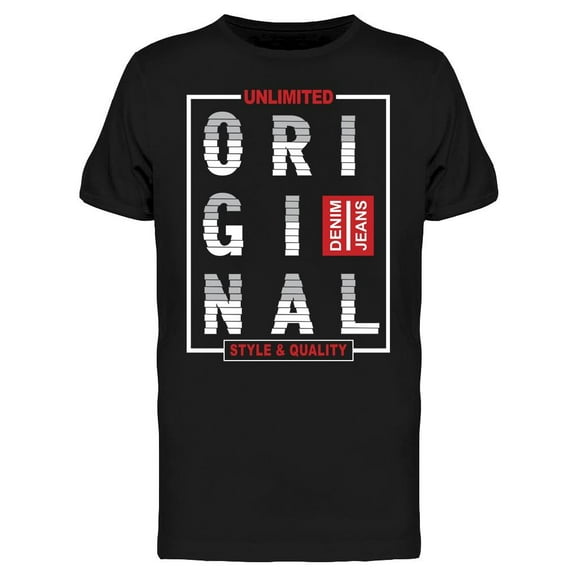 Original Denim Jeans T-Shirt Men -Image by Shutterstock, Male Large