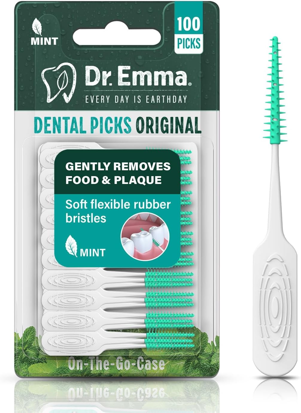 Original Dental Picks Mint Soft Rubberized Tooth Easy to Use Brush ...