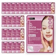 Original Derma Beauty 24 Pack Age-Defying Retinol Essecne Mask Sheet - Face Mask Skin Care Face Masks Skincare, Facial Masks for Women Skin Care
