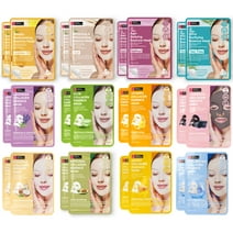 Original Derma Beauty 24 Pack Collagen Essecne Mask Sheet - Face Mask Skin Care Face Masks Skincare, Facial Masks for Women Skin Care