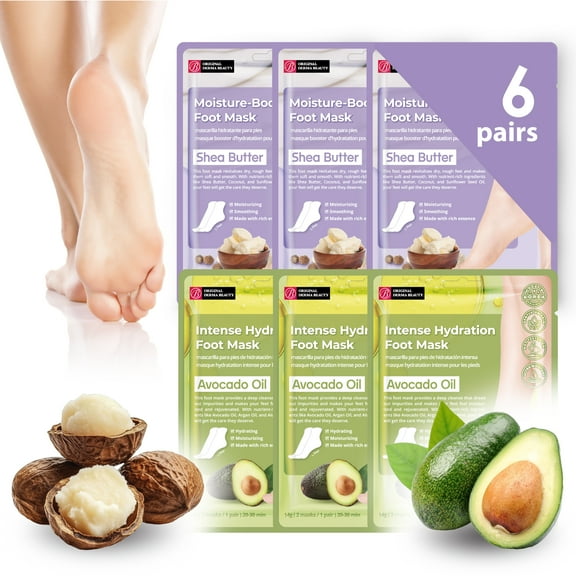 Original Derma Beauty 6 Pairs Foot Mask for All Skin Types