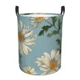 thumbnail image 1 of Original Design Daisies Flowers Pattern Laundry Hamper Medium Storage Basket/Toy Organizer/Dirty Clothes Bucket, 1 of 5