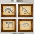 thumbnail image 1 of Original Dinosaurs Art Prints - Set of Four Photos (8x10) Unframed - Great for Boy's Room Decor, 1 of 1