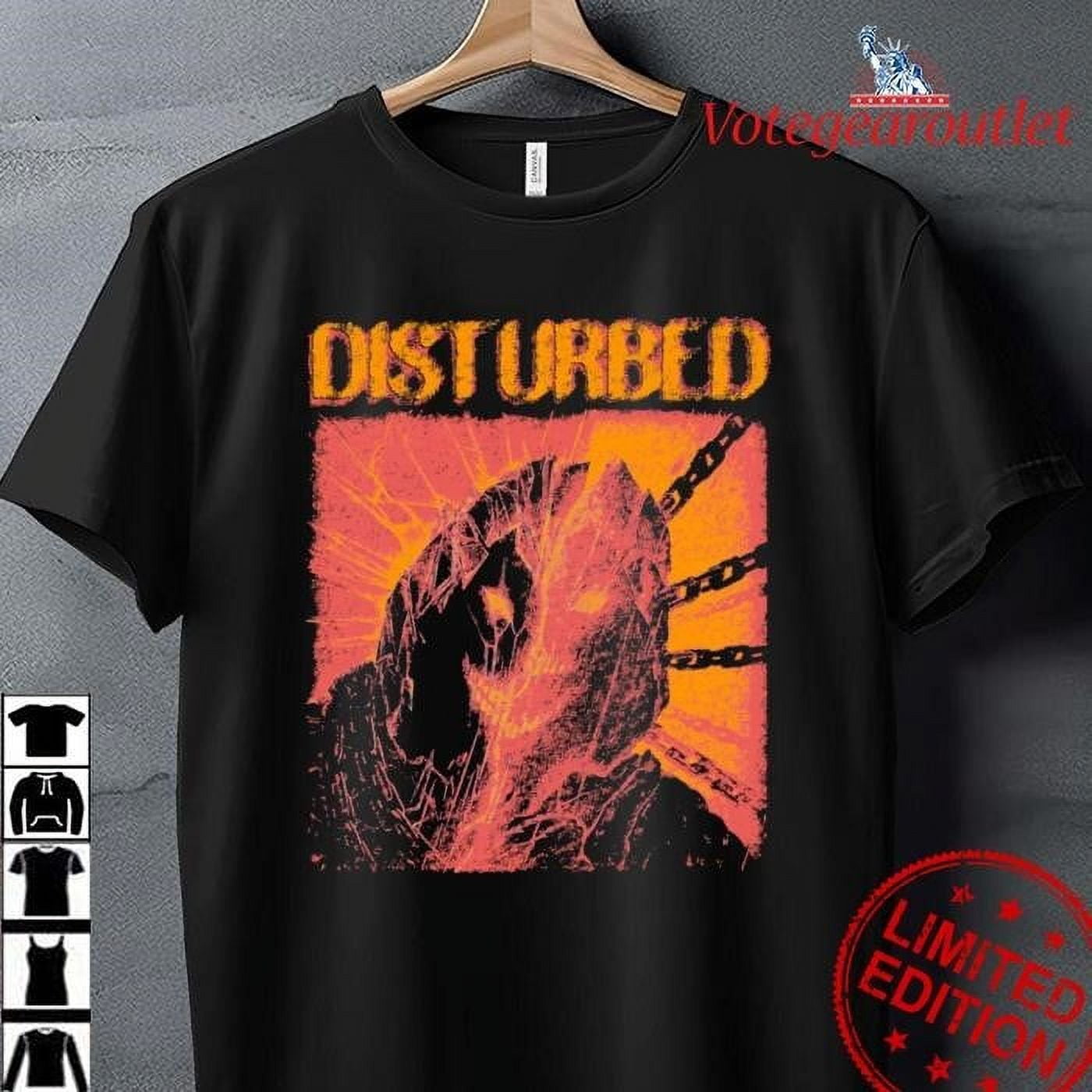 Original Disturbed Store Disturbed Chains 2024 Tour Cities Shirt