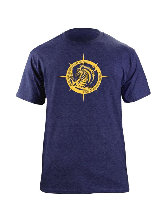 Original Domain of the Golden Dragon Navy Veteran T-Shirt