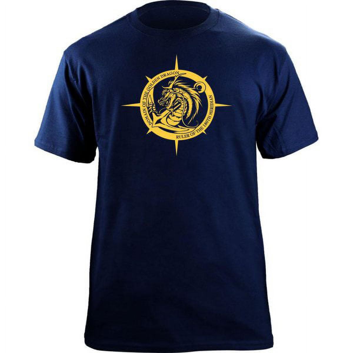 Original Domain of the Golden Dragon Navy Veteran T-Shirt - Walmart.com
