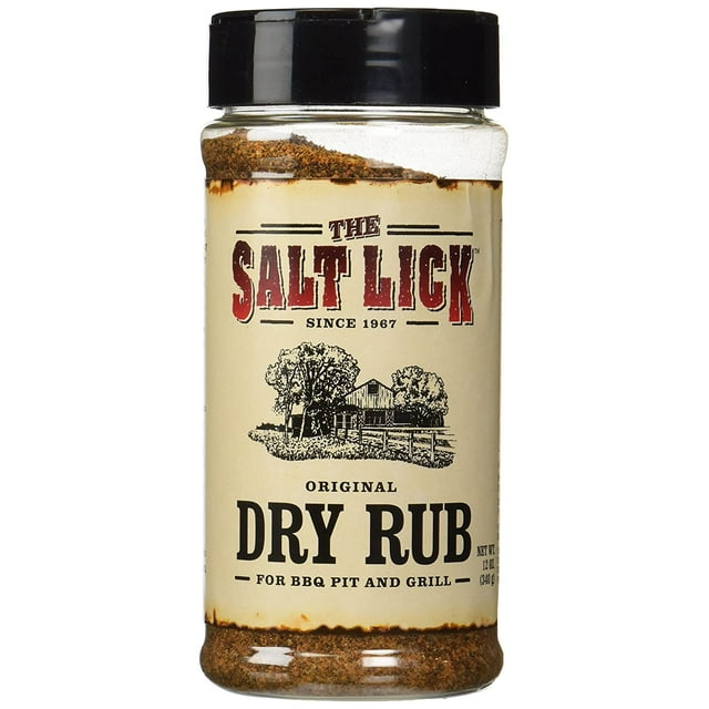 Original Dry Rub Seasoning For BBQ Pit and Grill 12 oz by Salt Lick