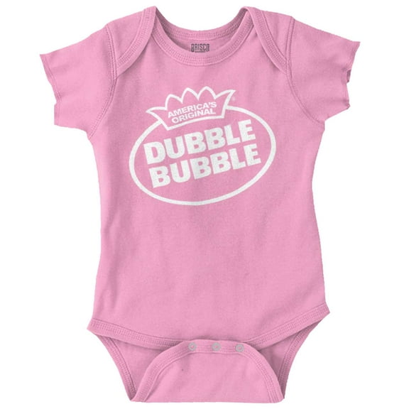 Original Dubble Bubble Brand Logo Romper Boys or Girls Infant Baby Brisco Brands 12M