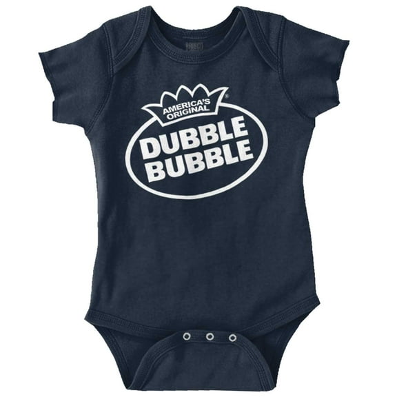 Original Dubble Bubble Brand Logo Romper Boys or Girls Infant Baby Brisco Brands 12M