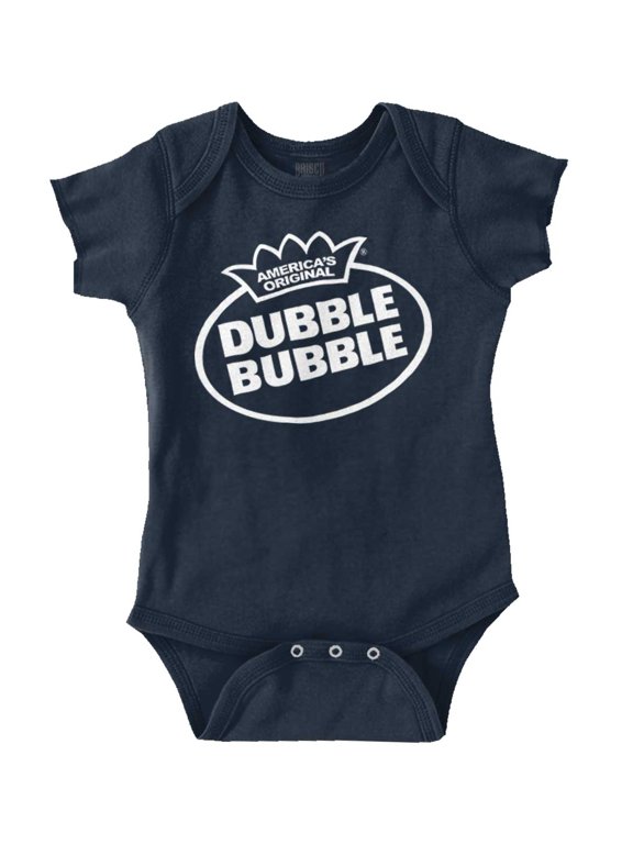 Original Dubble Bubble Brand Logo Romper Boys or Girls Infant Baby Brisco Brands 12M