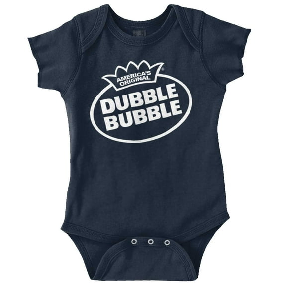 Original Dubble Bubble Brand Logo Romper Boys or Girls Infant Baby Brisco Brands 24M