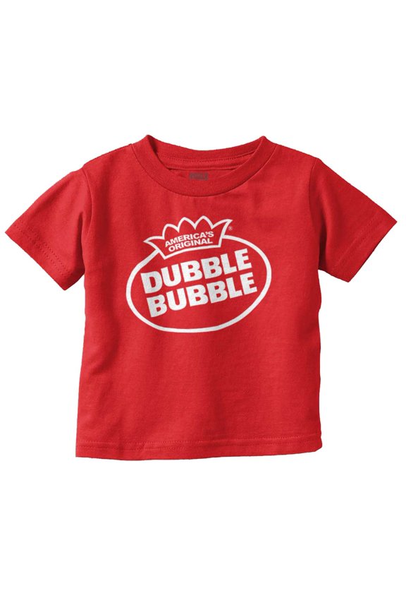 Original Dubble Bubble Brand Logo Toddler Boy Girl T Shirt Infant Toddler Brisco Brands 12M