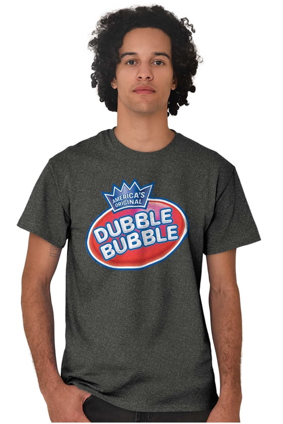 Original Dubble Bubble Double Logo Gum Men's Graphic T Shirt Tees Brisco Brands L