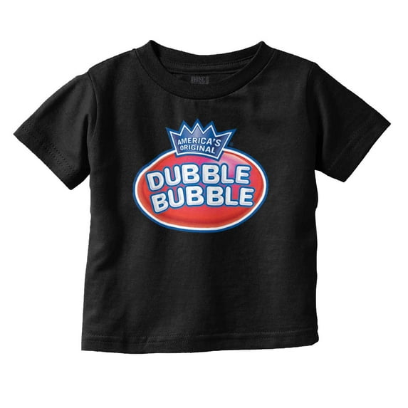 Original Dubble Bubble Double Logo Gum Toddler Boy Girl T Shirt Infant Toddler Brisco Brands 12M