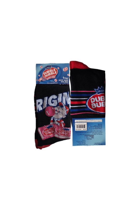 Original Dubble Bubble Bubblegum Crew Socks, OSFM