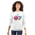 thumbnail image 1 of Original Dubble Bubble Logo Vintage Women Crewneck Sweatshirt Brisco Brands M, 1 of 6
