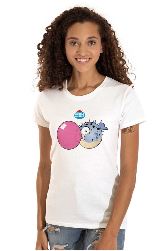 Original Dubble Bubble Logo Vintage Women's T Shirt Ladies Tee Brisco Brands S