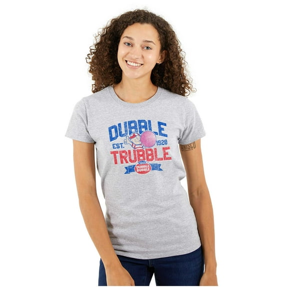 Original Dubble Trouble Bubble Gum Women's T Shirt Ladies Tee Brisco Brands S