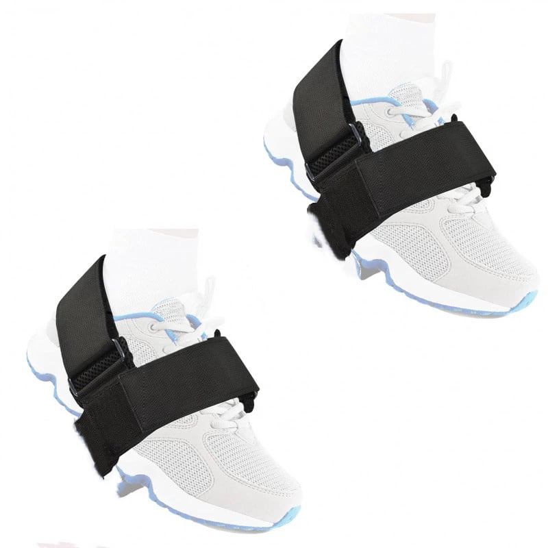 Original Dumbbell Foot Attachment, Tibialis Trainer, Adjustable Ankle Weights, Ankle Straps for Weight Lifting, Leg Workouts at Home for Hip, Shin Splint, （black a pair）