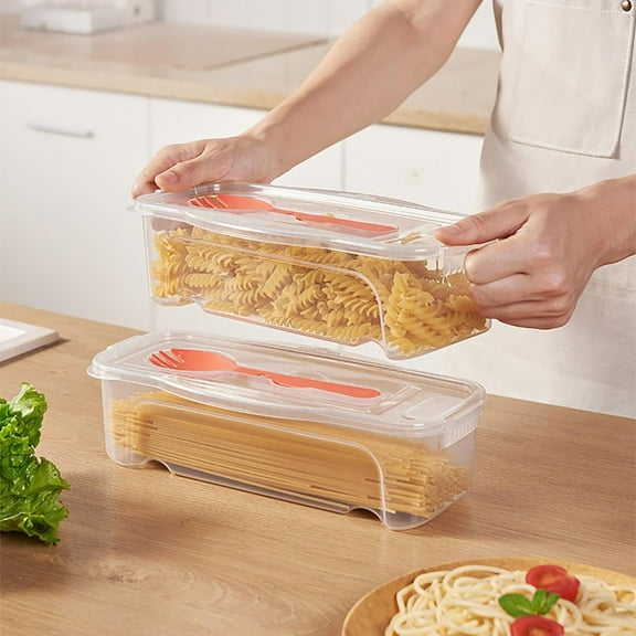 The Original Fasta Pasta Microwave Cooker with Lid & Built-in Strainer-No More Messes, Waiting for Water to Boil, or Sticky Noodles-Perfect Pasta Every time,Pasta Cooker,Clear,11x5x3"