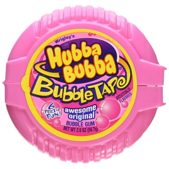 Original Flavor Bubble Gum Tapes by Hubba Hubba (Pack of 12)