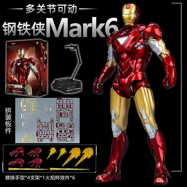 Original FondJoy Iron Man Tony Stark Legend MK42 MK43 MK50 MK6 DIY building block Toys  Action Figure Collection Anime Model