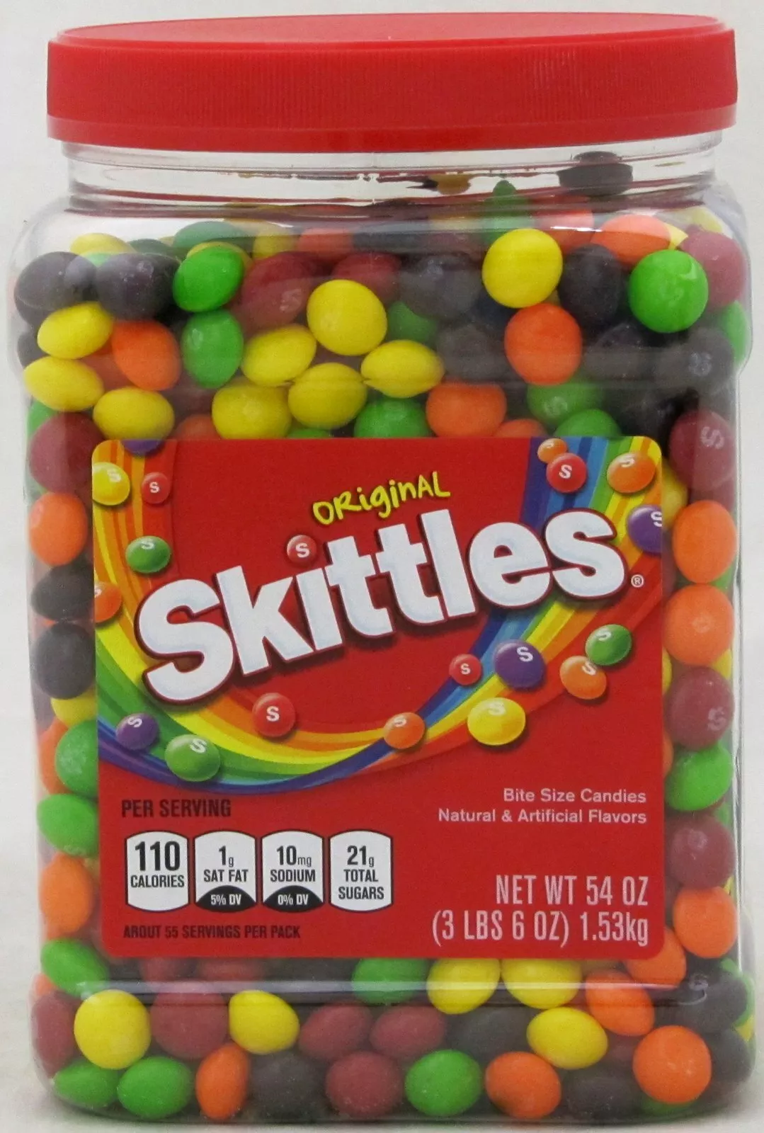 Original Fruit Candy 54 oz Tub Bulk Vending Candies OVER 3 LBS Assorted ...
