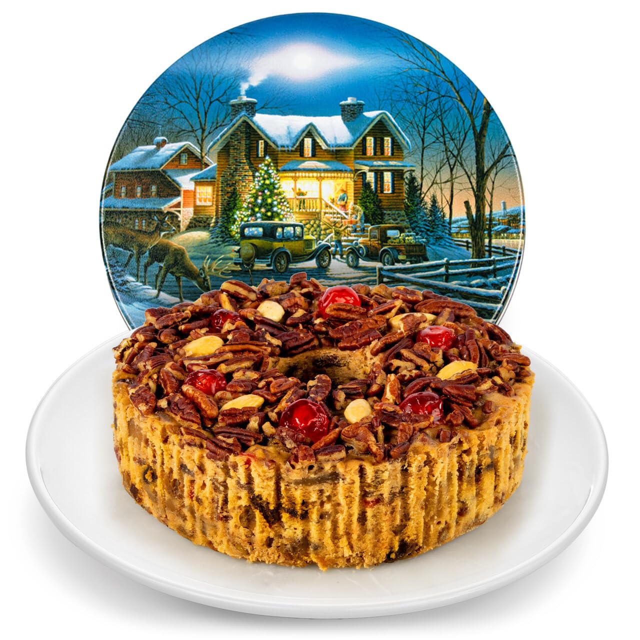 Original Fruitcake In Holiday Tin, Grandma's Old Fashioned Fruit And