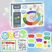 Original Fun Shapes Craft & Drawing Set, Creative Spirograph Kit with Wheels and Pens for ki-ds, Geometric Art Tool for Endless Designs