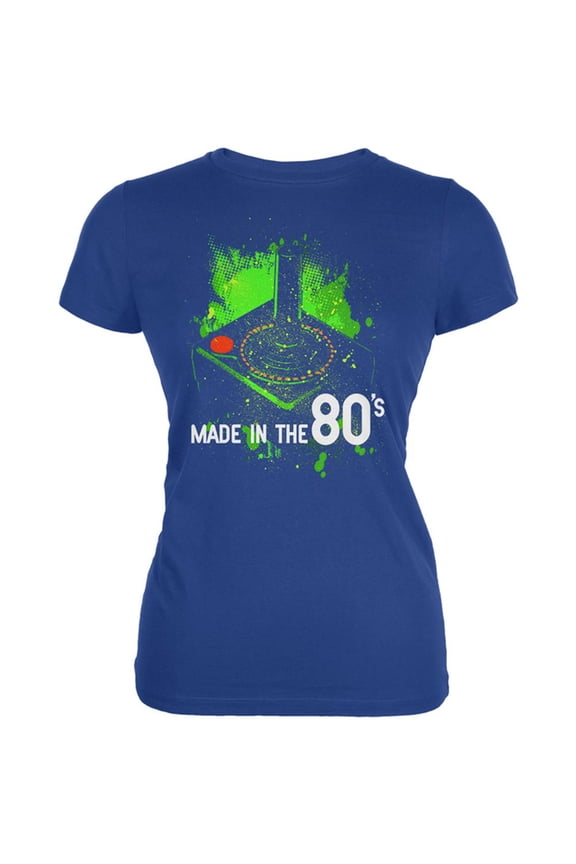 Original Gamer Made in the 80's Juniors Soft T Shirt Royal SM