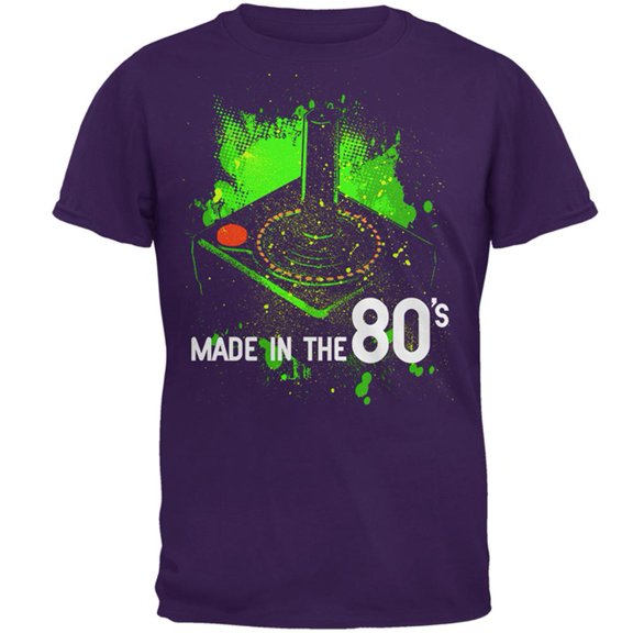 Original Gamer Made in the 80's Mens T Shirt Purple X-LG